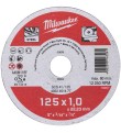 Disc de tăiere profesional pentru metal 125x1mm MILWAUKEE