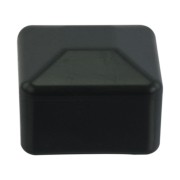 Capac pătrat pentru șină de 40x40mm pentru profil de montare PV negru