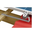 Suport țiglă S1R pentru fixarea șinelor de montare a panourilor fotovoltaice pe acoperișuri acoperite cu țiglă ceramică, tip „S” reglabil 520mm
