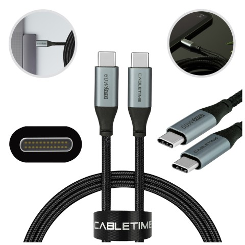 Cablul AUDA USB-C Lightning 1m