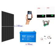 Kit panouri fotovoltaice 10 kW Blu Power  D5 cu invertor Revo II  