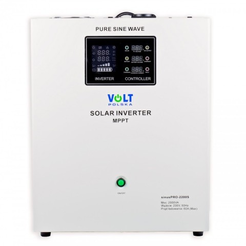 Invertor solar / sursa neintreruptibila VOLT PRO UNDA PURA serie S 1400W / 2200W 12V / 230V